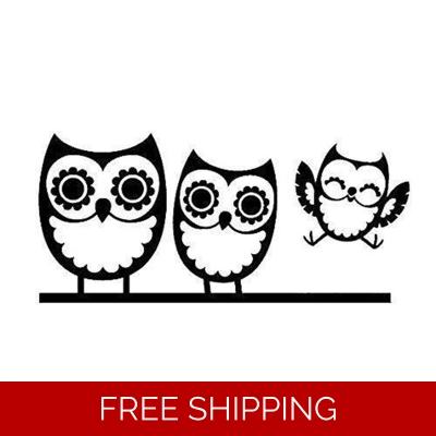 3 Owl family Die Cut Vinyl Decal sticker 3 Owl family Die Cut Vinyl Decal sticker